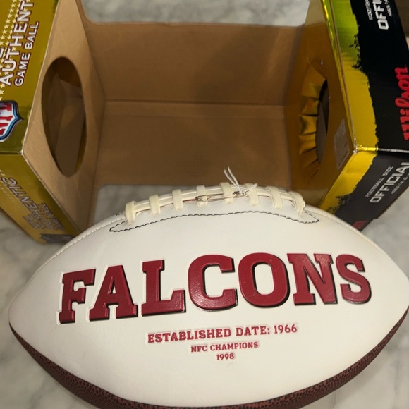 Matt Ryan #2 - Atlanta Falcons Signed Football (White Paneling) w COA - Picture 5 of 10